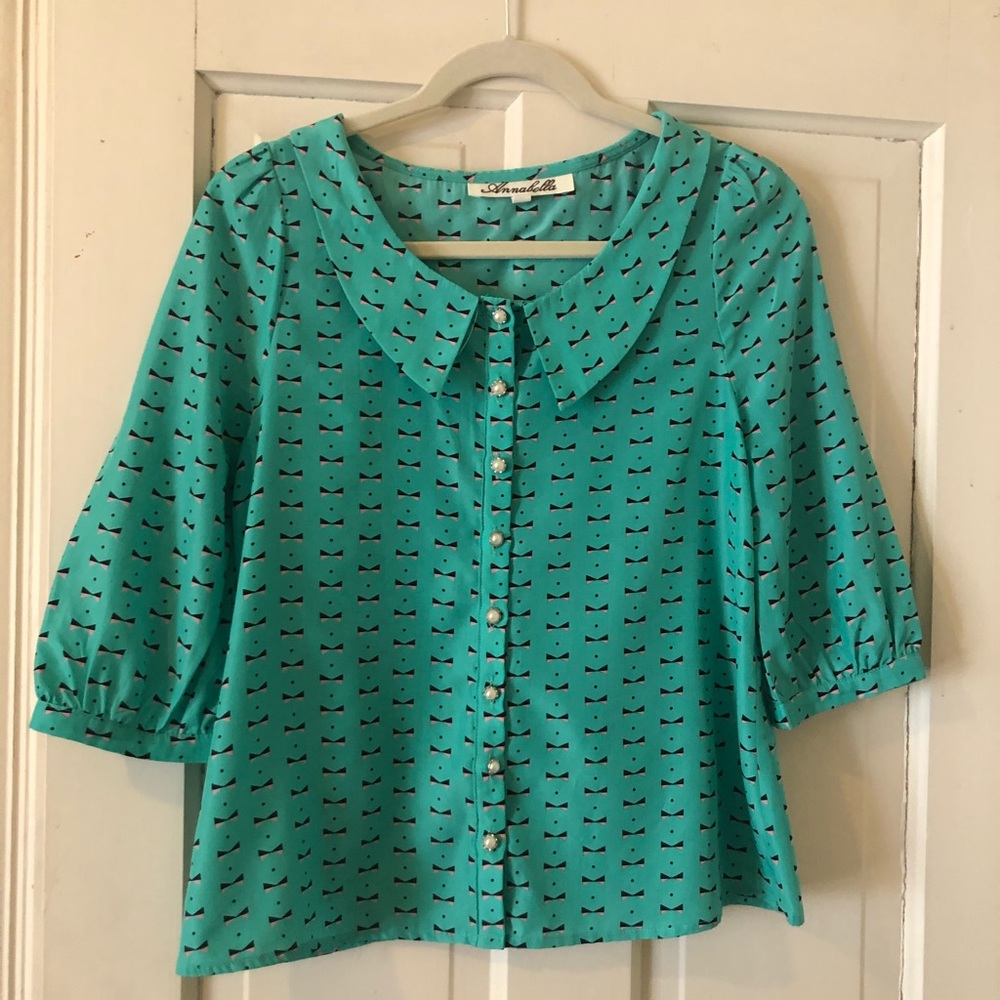 Vintage Inspired Jackie-O Style Blouse